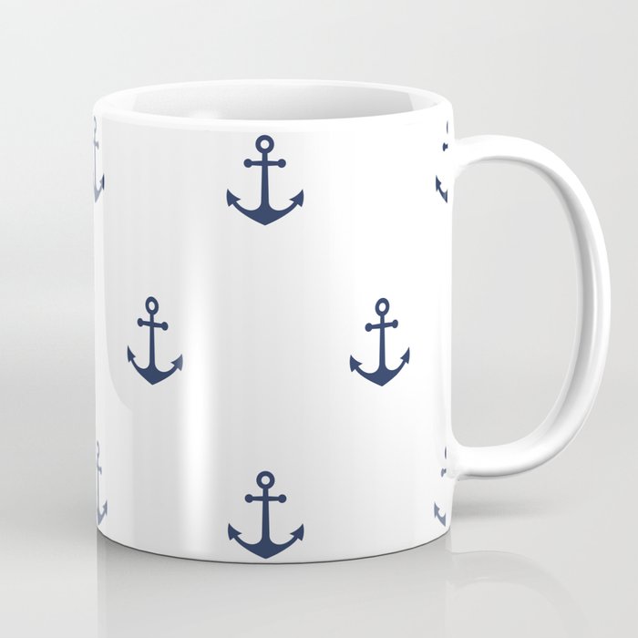 Anchor Pattern Coffee Mug