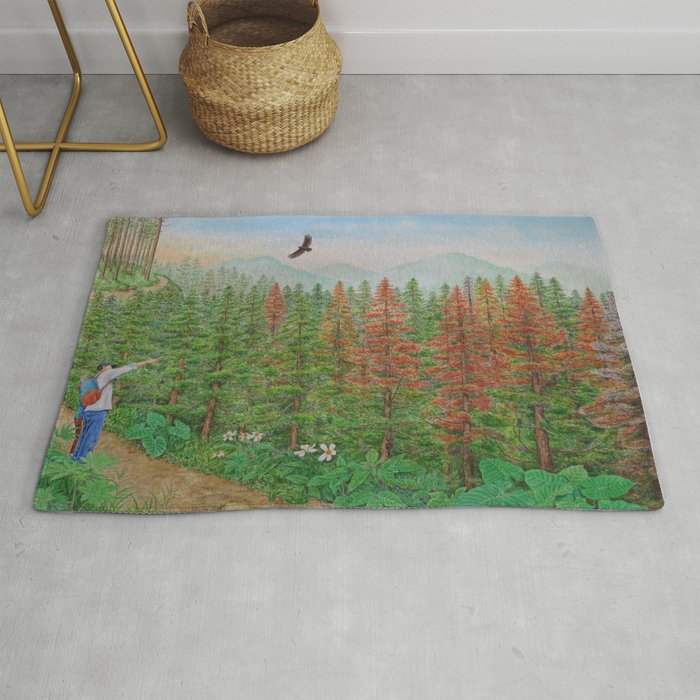 A Day of Forest(8). (coniferous forest) Rug