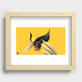 BLACK AND YELLOW Recessed Framed Print