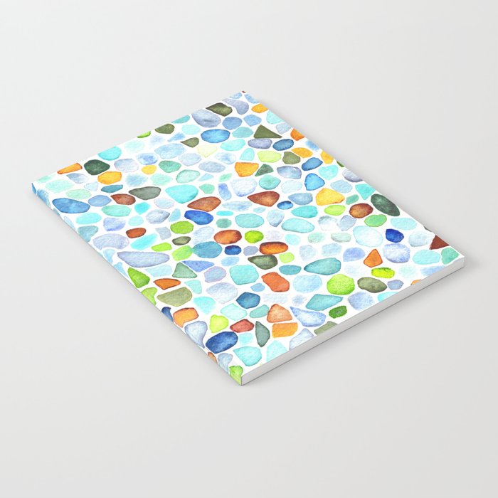 Seaglass Watercolor Pattern Notebook