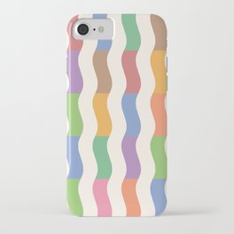Colorful Wavy Stripes iPhone Case