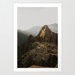 Macchu Picchu at Sunset - Landscape Art Print