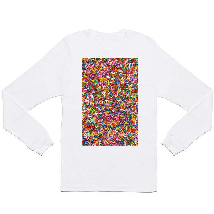 Rainbow Sprinkles Sweet Candy Colorful Long Sleeve T Shirt