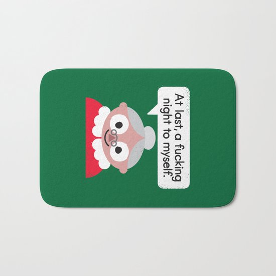The Claus Come Out Bath Mat