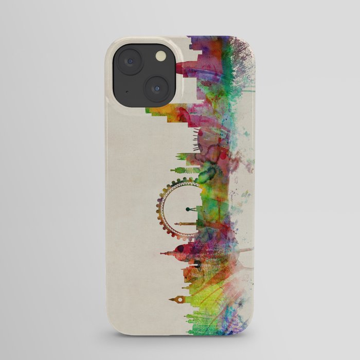 London Skyline Watercolor iPhone Case