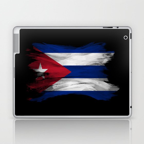 Cuba flag brush stroke, national flag Laptop & iPad Skin