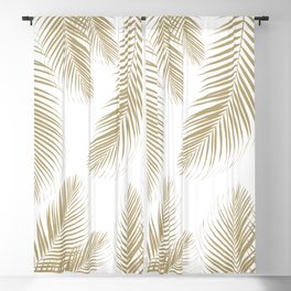 Palm Leaves - Gold Cali Vibes #3 #tropical #decor #art #society6 Blackout Curtain