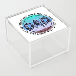 Dad christianity quote Fathersday 2022 Acrylic Box