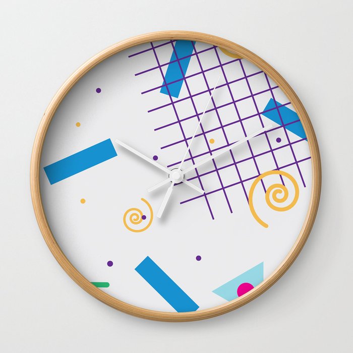 90's graphic Wall Clock