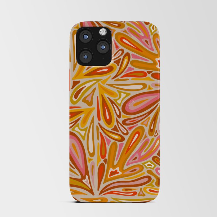 Psychedelic Melt – Retro Ochre iPhone Card Case