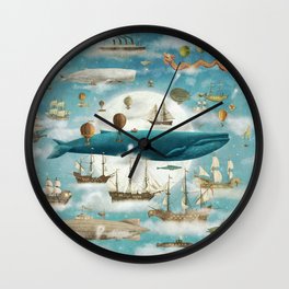 Ocean Meets Sky - from picture book Wall Clock