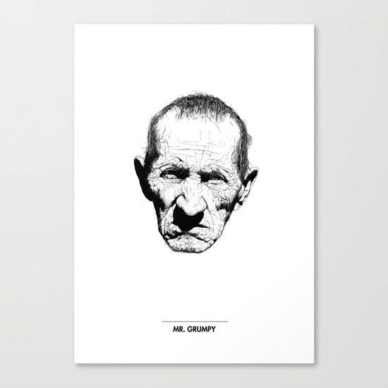 Mr. Grumpy Canvas Print