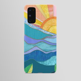 Sunset Through The Leaves Android Case