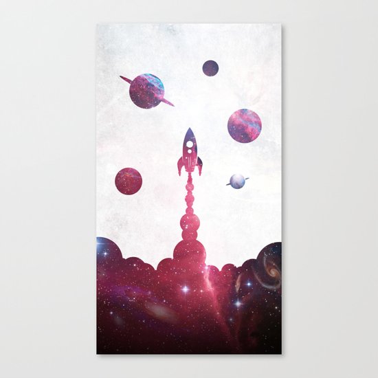 space rocket Canvas Print