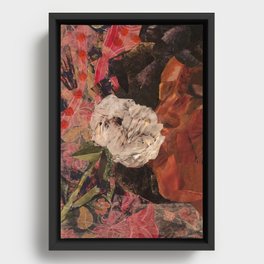 Peony in Bloom Framed Canvas