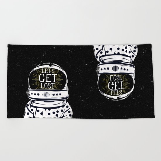 LET'S GET LOST Beach Towel
