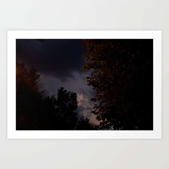 storm in the west. Art Print