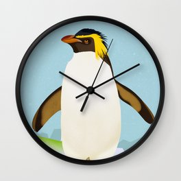 Rockhopper Penguin Wall Clock