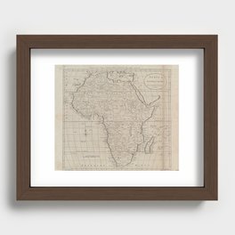 Antique Map of Africa, 1800 Recessed Framed Print