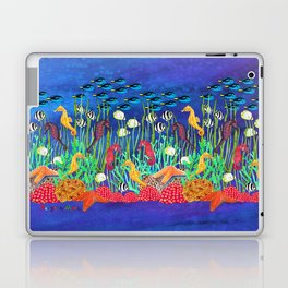 Mermaid and Seahorses Laptop Skin