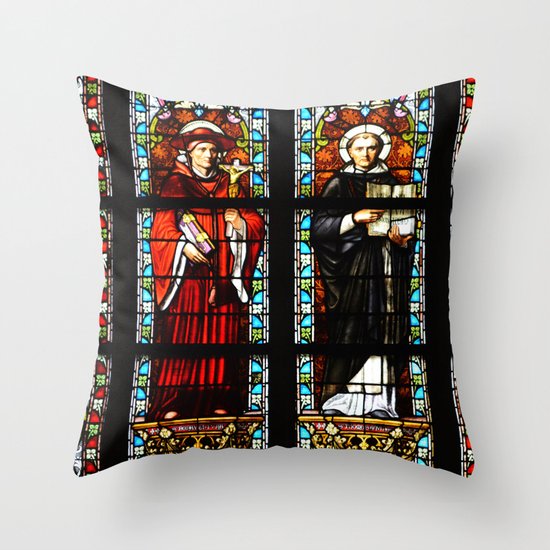 Stained glass Throw Pillow
