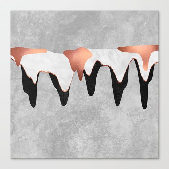 Pretty Color Drip 2 Canvas Print