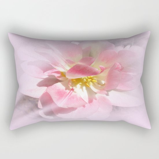 Fancy Pink Tulip Abstract Rectangular Pillow