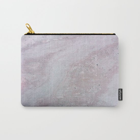 Elegant Pink Polished Marble Carry-All Pouch