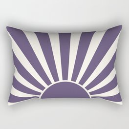 Violet retro Sun design Rectangular Pillow