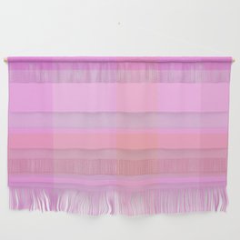 Amera - Geometric Modern Minimal Colorful Retro Summer Vibes Art Design in Pink Wall Hanging
