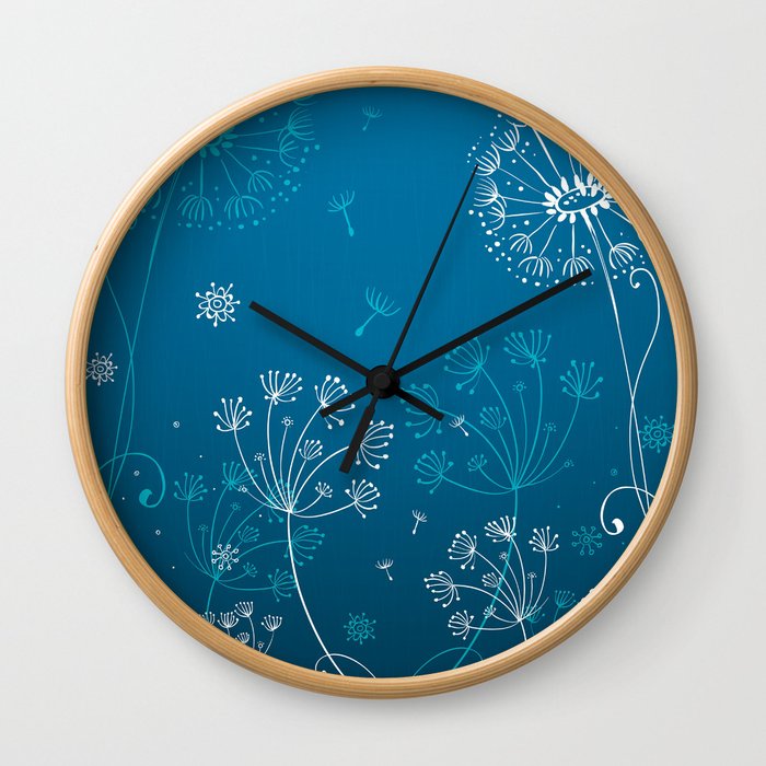 Dandelion Wishes Wall Clock