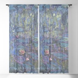 Claude Monet - Nympheas Sheer Curtain
