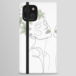 Matcha Lily Beauty iPhone Wallet Case