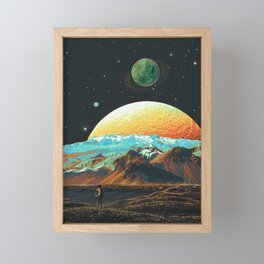 Exploring The Cosmos - Retro Space Framed Mini Art Print