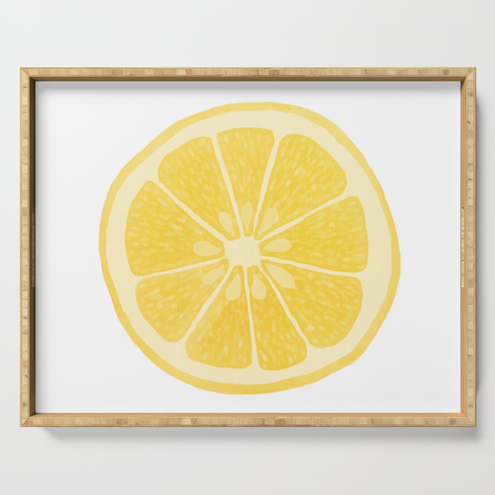 Lemon Serving Tray by Foxglove and Ivy | Society6