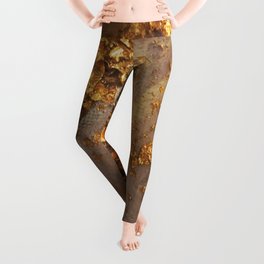 gold leaf abstract  Leggings