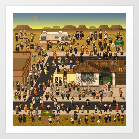 Super Breaking Bad Art Print