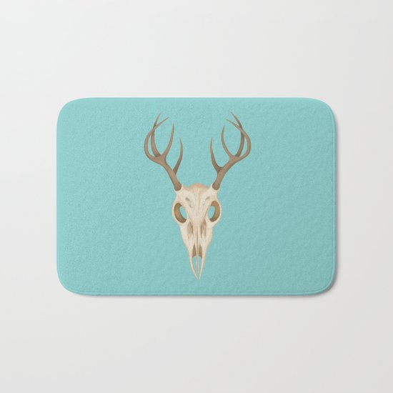 Deer Skull Bath Mat