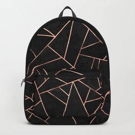 rose gold backpack for school