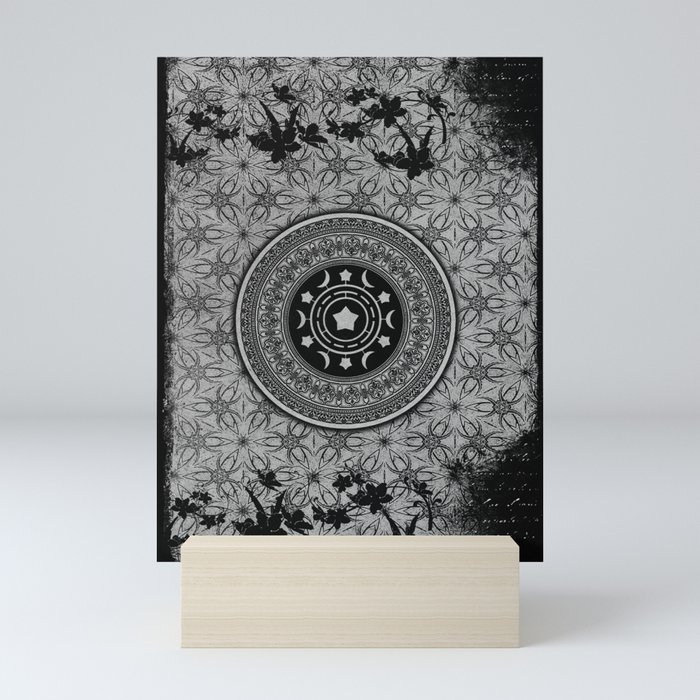Witchy Medieval Greyscale Mini Art Print