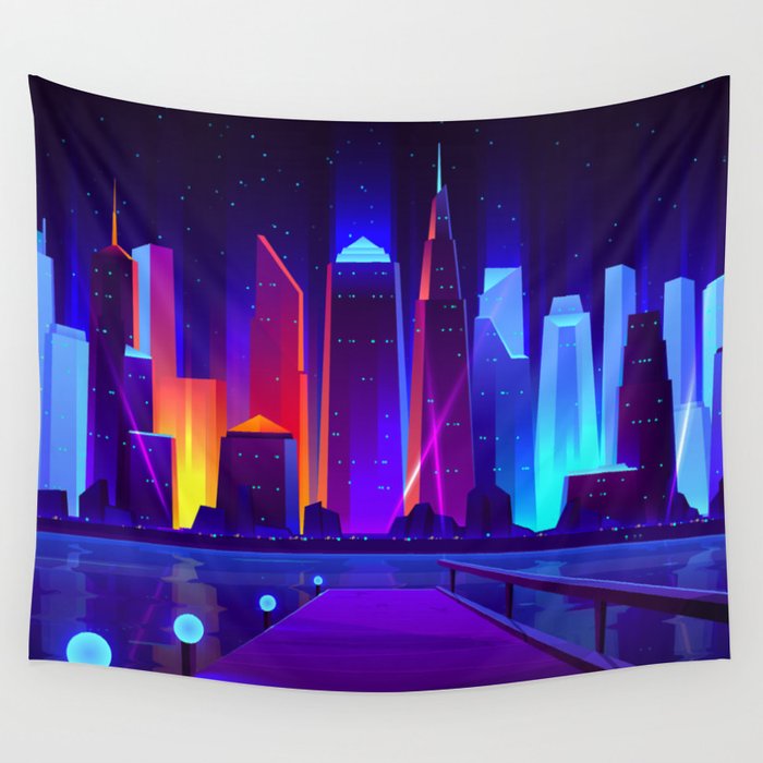 Synthwave tapestry discount