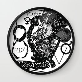 Scorpio - Zodiac Sign Wall Clock