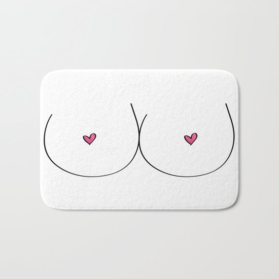Free Boobs Bath Mat