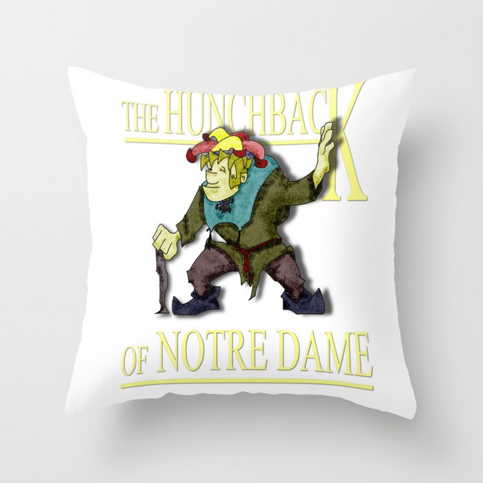 The Hunchback of Notre Dame Throw Pillow by edream Society6