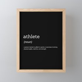 Athlete Framed Mini Art Print