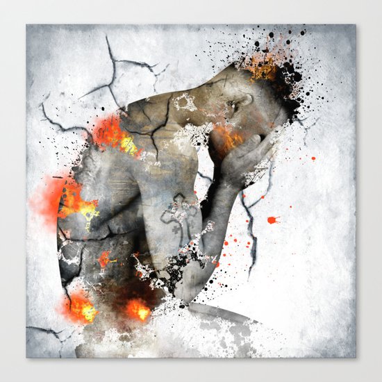 nude explore Canvas Print