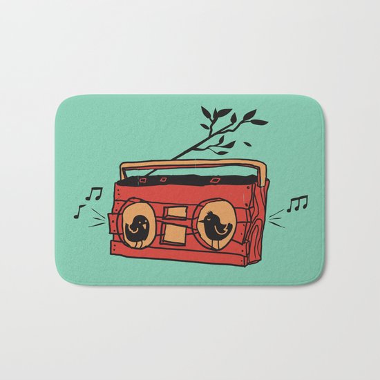 Nature's boombox Bath Mat