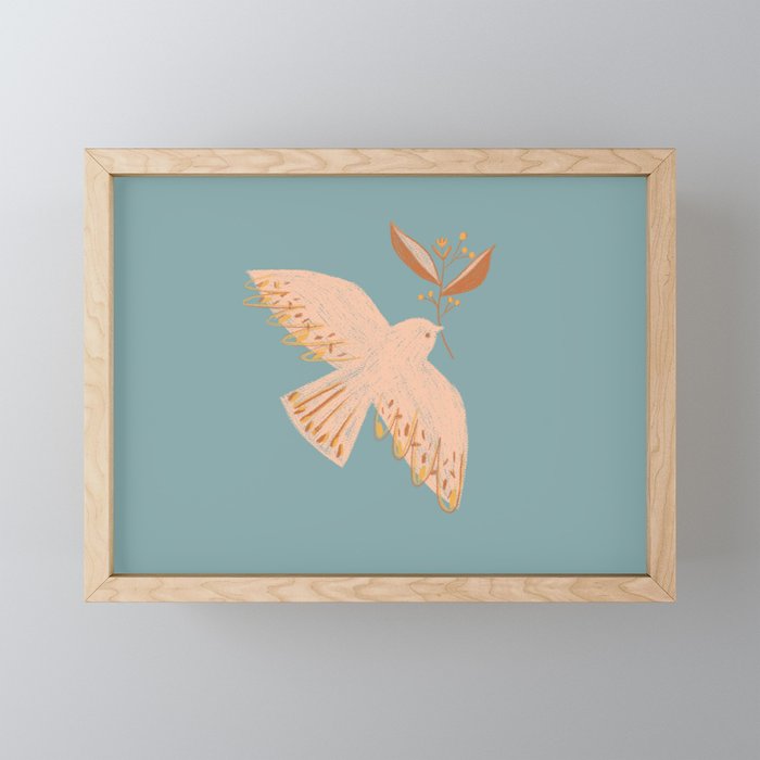 colombe Framed Mini Art Print