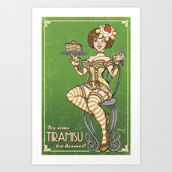 Tiramisu Art Print
