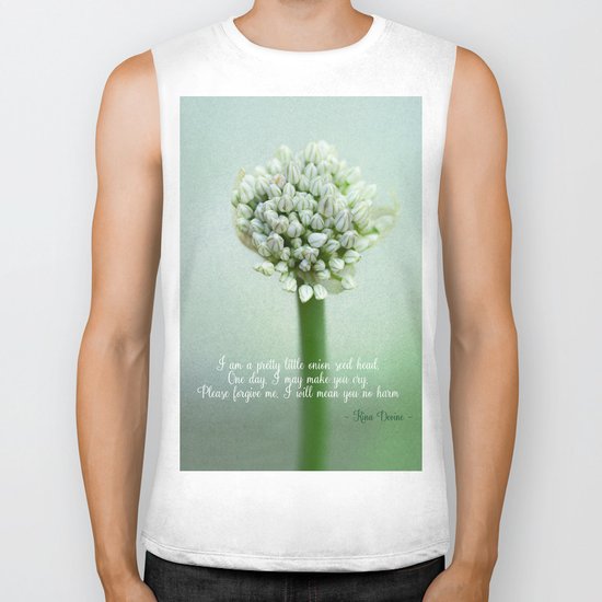 Onion Seed Head Biker Tank